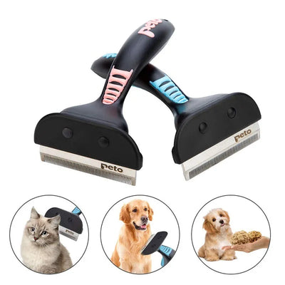 Pet Shedding Hair Removal Comb Cat Dog Grooming Brush Tools