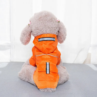 Creativity Hooded Raincoats Reflective Strip Pets Dogs Clothes