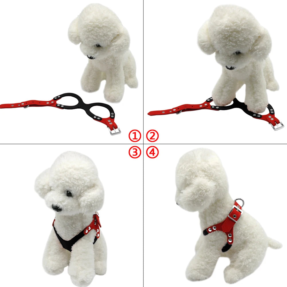 Fashion Soft Suede Small Pet Dog Harness