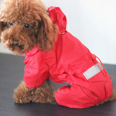 Hooded Reflective Puppy Small Dog Rain Coat