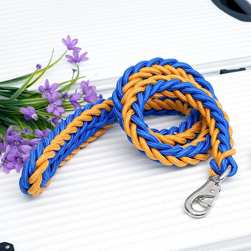 Strong Heavy Duty Big Thick Nylon Round Rope Pet Dog Leash
