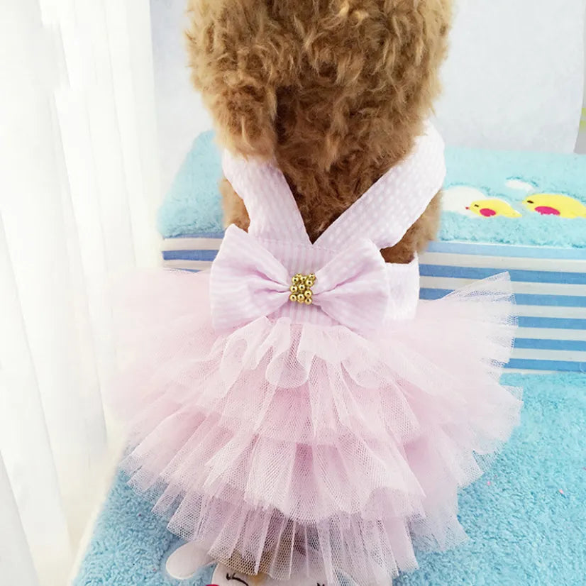 Summer Small Tutu Skirt Princess Evening Dog Dress