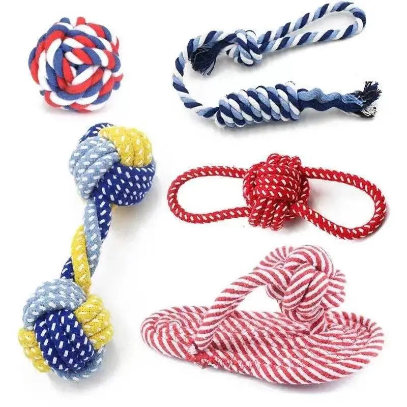 Carrot Knot Rope Ball Cotton Rope Dumbbell Puppy Dog Toy