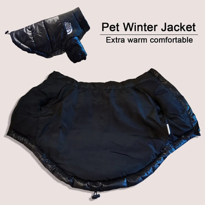 Large Winter Pet Dog Clothes French Bulldog Warm Windproof Jacket