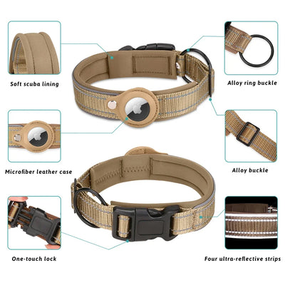 Airtag Waterproof GPS Tracker Dog Collar