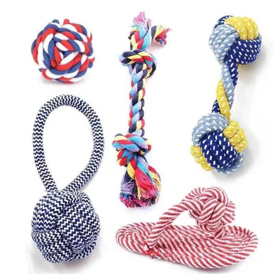 Carrot Knot Rope Ball Cotton Rope Dumbbell Puppy Dog Toy