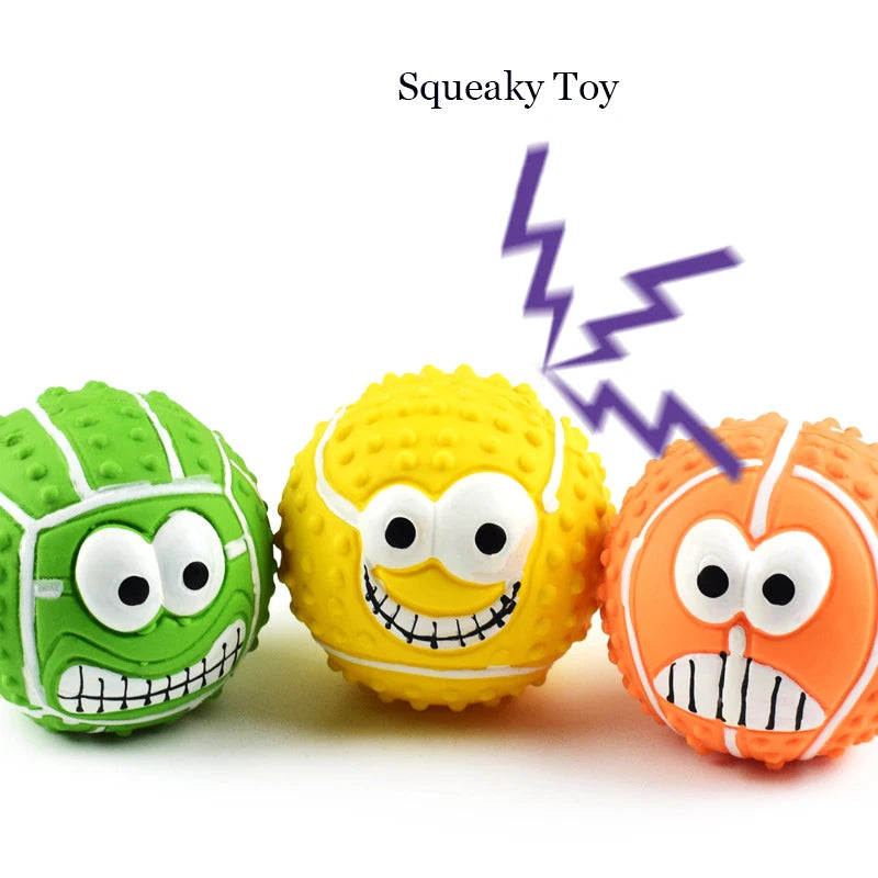 Pet Squeaky Toys Dog Chewing Rubber Ball