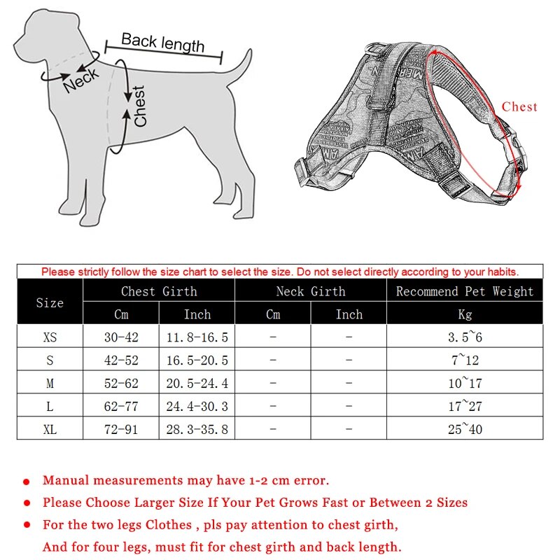 Adjustable Durable Reflective Pet Dog Harness