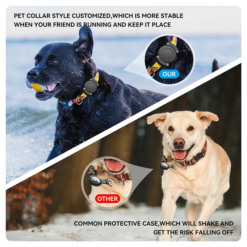 For Apple Air Tag Dog Collar Holder Waterproof Protective