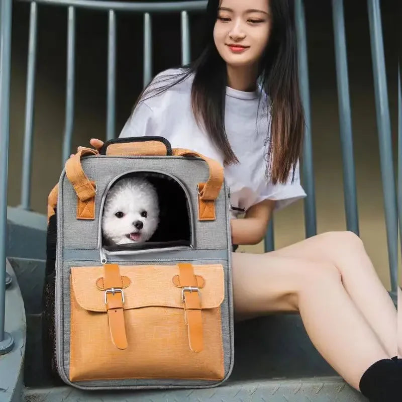 Portable Pet Dog Carrier Bag Carrier Front Mesh Backpack