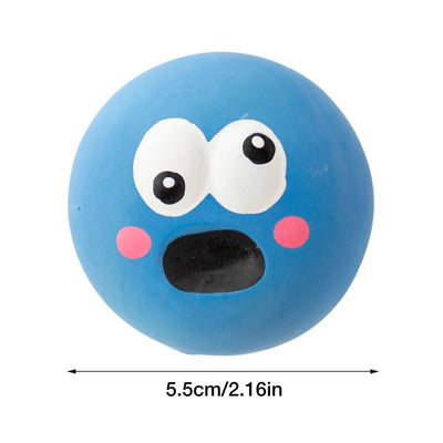 Pet Play Squeaky Ball Flat Silicone Dog Toys