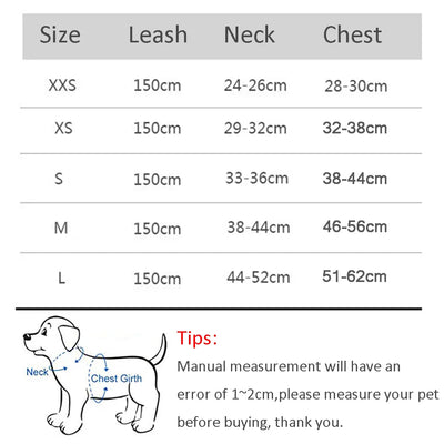 Dog Harness Leash Set for Small Dogs Adjustable
