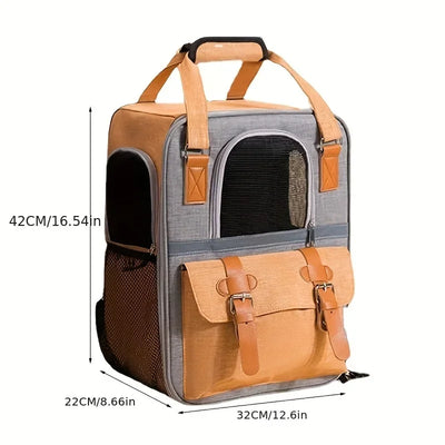 Portable Pet Dog Carrier Bag Carrier Front Mesh Backpack