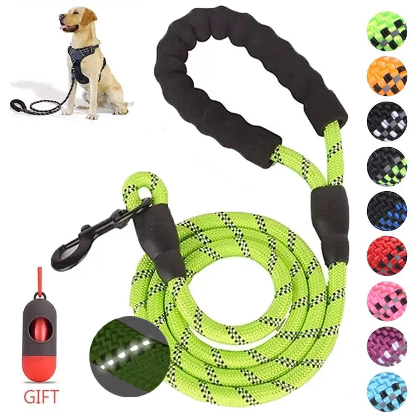 Long With Reflective Strong Pet Dog Leash 1.5M
