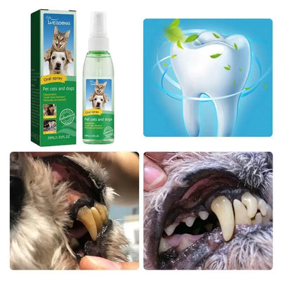 Dog Breath Freshener Dog Teeth Cleaning Spray 30ml
