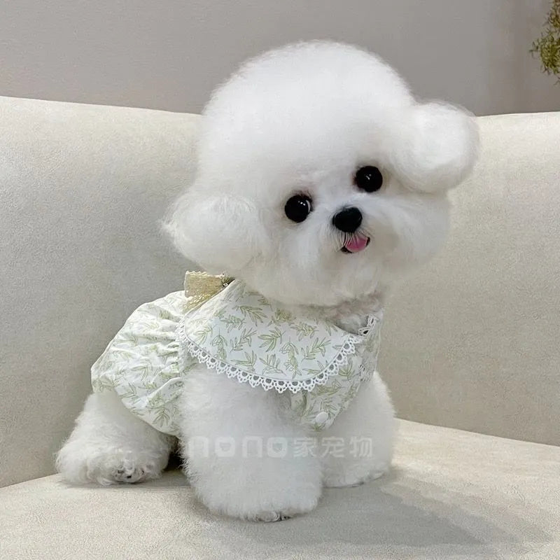Summer Flower Sweet Print Pet Dogs Dresses