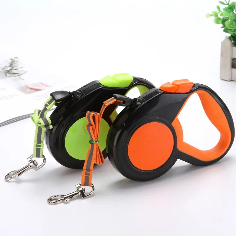 3/5/8M Pet Automatic Retractable Reflective Luminous Dog Leash