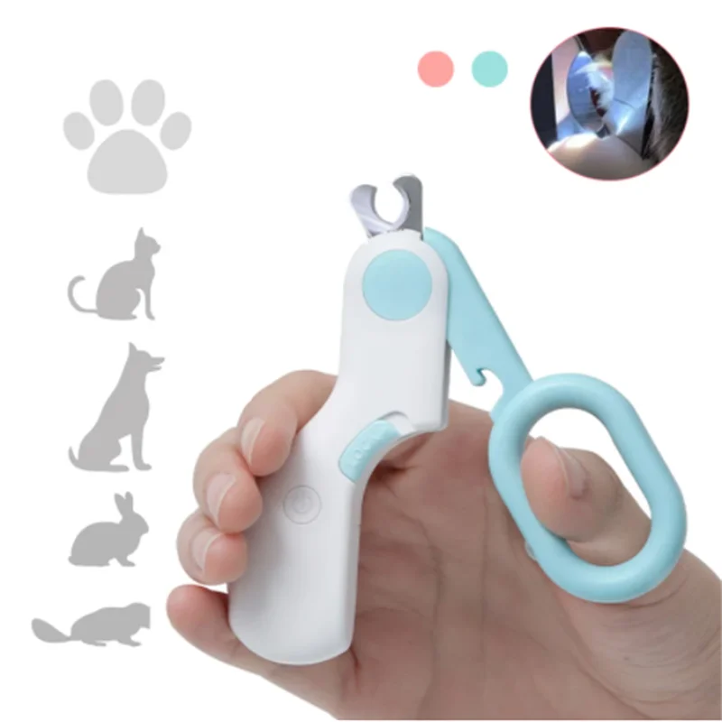 Professional Cat Dog Nail Clipper Cutter With Led Light Scissors